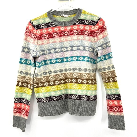 GAP Sweaters - Vintage Gap Fair Isle Lamb's Wool Blend Crewneck Sweater Women's Medium